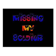 Missing my Soldier Postcard