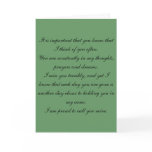 Missing spouse overseas in the military cards