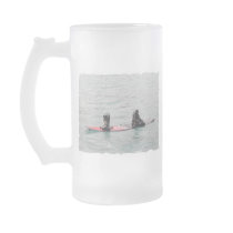 Missing Wakeboarder Frosted Beer Mug