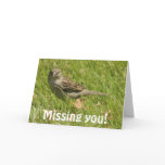 missing you card