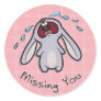 Missing You - Crying Bunny Sticker