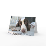 Missing you - greeting card