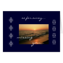missing you... greeting card