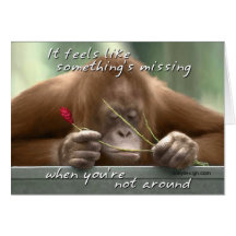 Missing You Greeting Cards