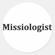 missiologist round stickers