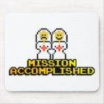 "Mission Accomplished" Marriage (Lesbian, 8-bit) Mouse Pad