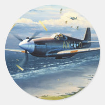 Mission Over Normandy by William S. Phillips Stickers