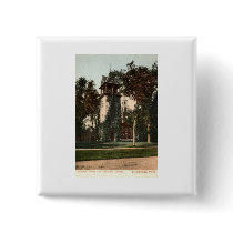 Mission Tower Stockbridge Mass. 1906 Vintage Pinback Button