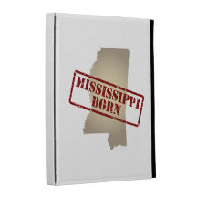 Mississippi Born - Stamp on Map iPad Folio Covers