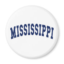 Mississippi College Fridge Magnet