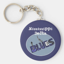 Mississippi Delta Blues Keychain