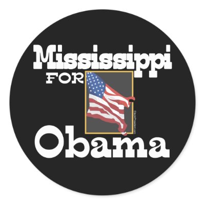 Mississippi for Obama Stickers by obama_2008
