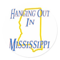 Mississippi - Hanging Out Round Sticker