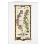 Mississippi River Map 1858 Cards