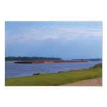 Mississippi river photo painting