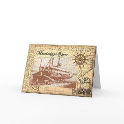 MIssissippi River Steamboat Greeting Card by jillx2butler