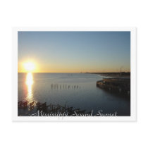 Mississippi Sound Sunset Post Card