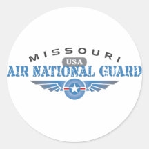 Missouri Air National Guard Round Sticker