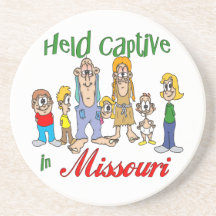 Missouri Funny Trailer Park Sandstone Coaster
