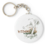 Missouri Green Tree Keychain