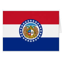 Missouri State Flag Card
