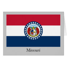 Missouri State Flag Card