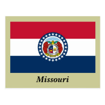 Missouri State Flag Postcards