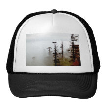 Mist on Emeishan Trucker Hats