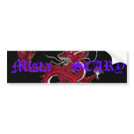 Mista SCARY Dragon Oriental Purple Logo Custom bumper stickers