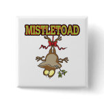 Mistletoad Mistletoe Toad Cartoon buttons