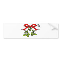 mistletoe bumper sticker