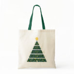 Mistletoe green christmas tree seasonal bag
