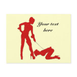 Mistress and femsub Boot Lick Post Cards postcards
