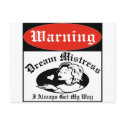 Mistress BDSM postcards