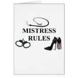 MISTRESS RULES cards
