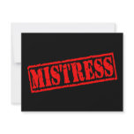 Mistress Stamp invitations