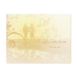 Misty Beach Save The Date Swirled postcards