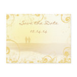 Misty Beach Save The Date Swirled postcards