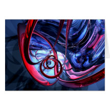 Misty Dreams Abstract Card