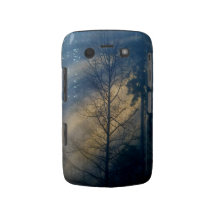 Misty Forest in Fog Nature Scenery Blackberry Case