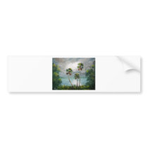 Misty Lake Sailboat Bumper Sticker