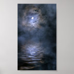 Misty moon print