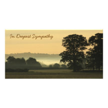 Misty Morning Custom Photo Card