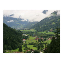Misty morning in the Alps Post Card