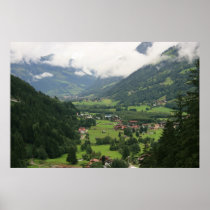 Misty morning in the Alps Posters