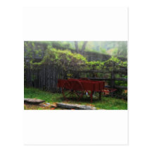 Misty Morning in the Garden Post Card