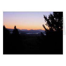 Misty Morning Note Card