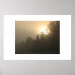 Misty morning poster