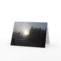 misty Morning sun #3 Greeting Card