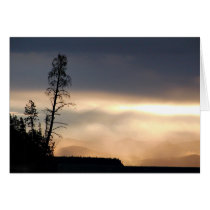 Misty mountain morning card